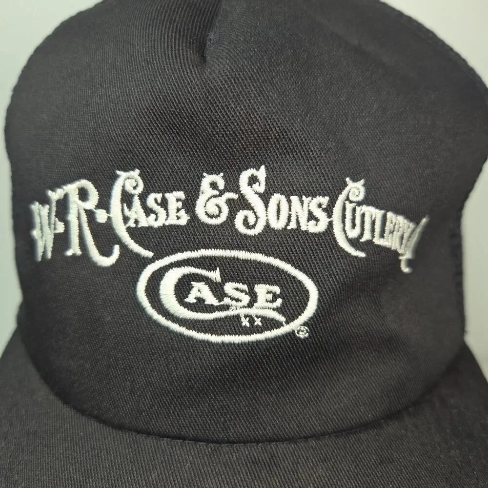 W.R. Case & Sons Cutlery Co Trucker Hat Black Mesh Snapback Cap Made in USA